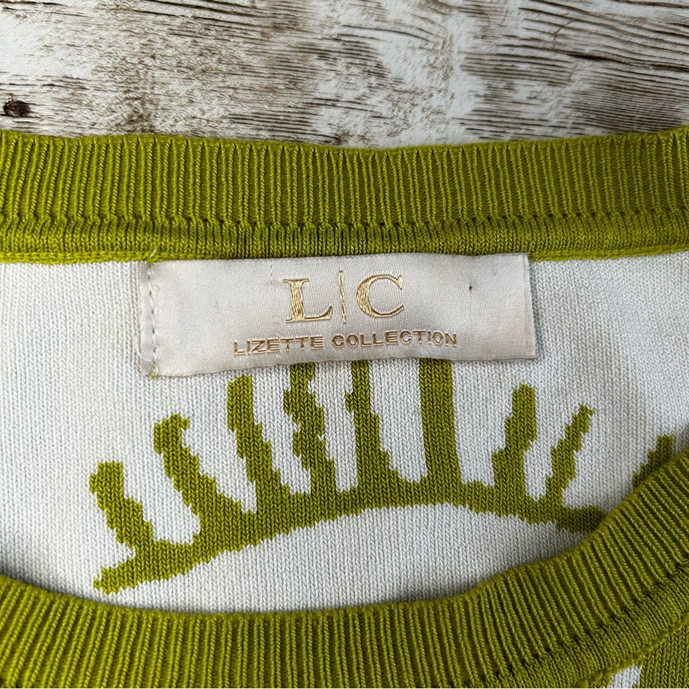 Eye Pattern Green Sweater - Picture 4 of 5